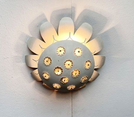 Mid-Century Wall or Ceiling Lamp with Flower Design-UAH-1245299