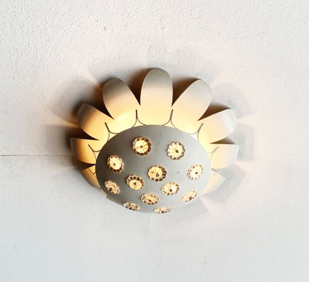 Mid-Century Wall or Ceiling Lamp with Flower Design-UAH-1245299