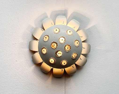 Mid-Century Wall or Ceiling Lamp with Flower Design-UAH-1245299