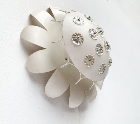 Mid-Century Wall or Ceiling Lamp with Flower Design-UAH-1245299