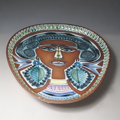 Mid-Century Wall Plate by Jane Wåhlstedt/Nils Larsson for Jani, Sweden-SGX-860715