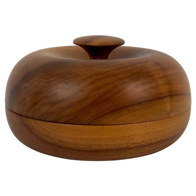 Mid-Century Walnut Bowl, 1960s-BAF-970833