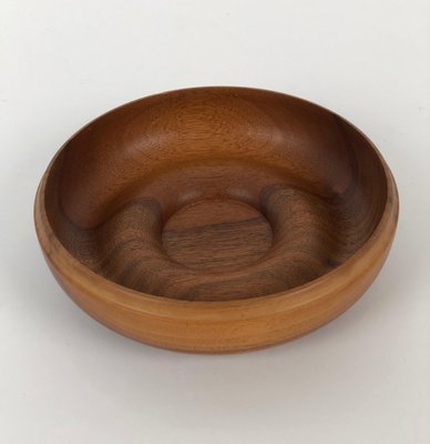 Mid-Century Walnut Bowl, 1960s-BAF-970833