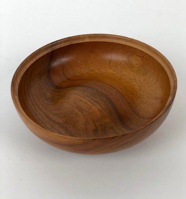 Mid-Century Walnut Bowl, 1960s-BAF-970833