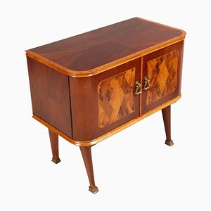 Mid-Century Walnut & Burr Nightstand by Paolo Buffa for Consorzio Esposizione Mobili Cantù, 1950s-NJV-866827