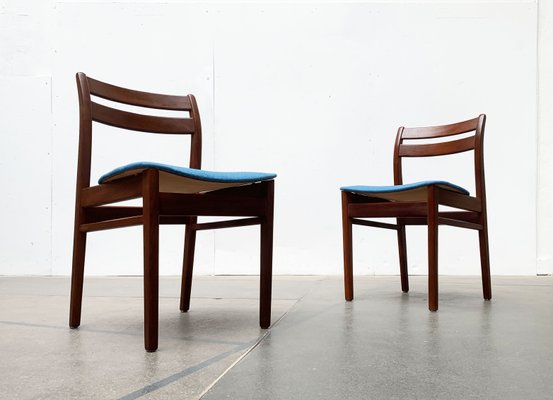 Mid-Century Walnut Dining Chairs, 1960s, Set of 6-UAH-1330930