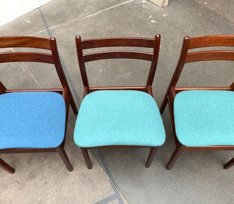 Mid-Century Walnut Dining Chairs, 1960s, Set of 6-UAH-1330930