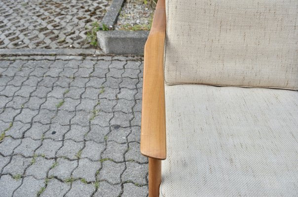 Mid-Century Walnut Easy Chair from Knoll Antimott-UF-1356790