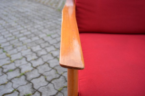 Mid-Century Walnut Easy Chair from Knoll Antimott-UF-1304392