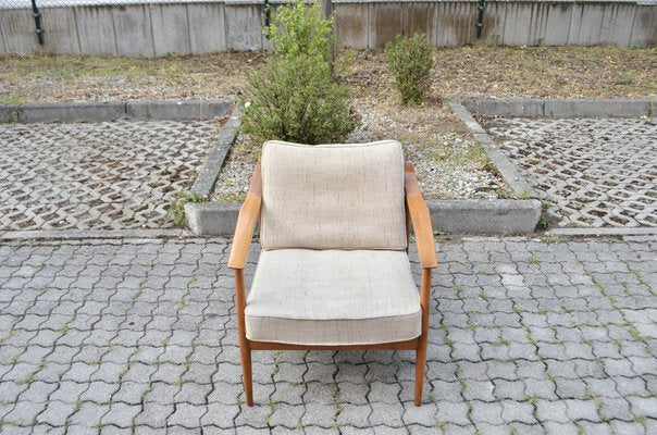 Mid-Century Walnut Easy Chair from Knoll Antimott-UF-1356790