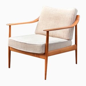 Mid-Century Walnut Easy Chair from Knoll Antimott-UF-1356790