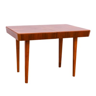 Mid-Century Walnut Folding Dining Table from Setona, Former Czechoslovakia, 1950s-HXT-1721923