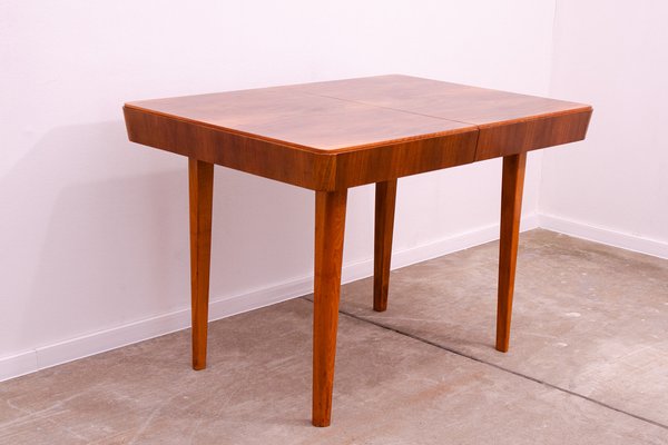 Mid-Century Walnut Folding Dining Table from Setona, Former Czechoslovakia, 1950s-HXT-1721923