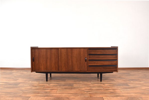 Mid-Century Walnut Sideboard by R. Hałas, 1960s.-LOT-2024367