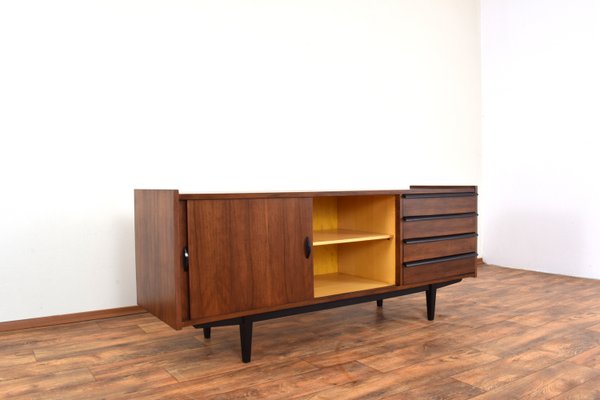 Mid-Century Walnut Sideboard by R. Hałas, 1960s.-LOT-2024367