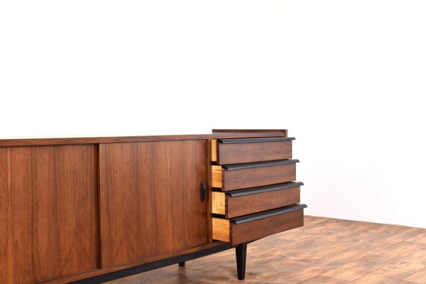 Mid-Century Walnut Sideboard by R. Hałas, 1960s.-LOT-2024367