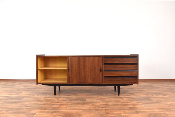 Mid-Century Walnut Sideboard by R. Hałas, 1960s.-LOT-2024367