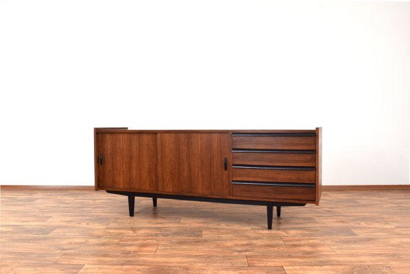 Mid-Century Walnut Sideboard by R. Hałas, 1960s.-LOT-2024367