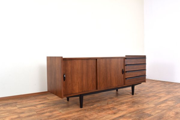 Mid-Century Walnut Sideboard by R. Hałas, 1960s.-LOT-2024367