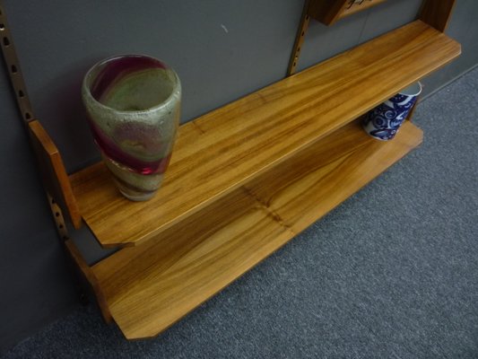 Mid-Century Walnut Wall Shelf, 1950s-UG-2040255