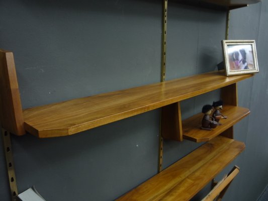 Mid-Century Walnut Wall Shelf, 1950s-UG-2040255