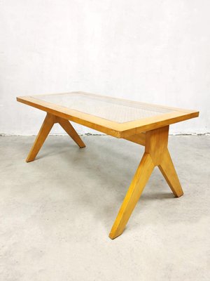 Mid-Century Webbing Coffee Table, 1950s-BW-778415