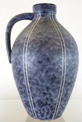 Mid-Century West German Blue and White Vase-FYZ-1796930