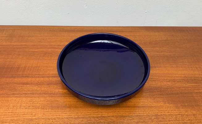 Mid-Century West German Dark Blue Pottery Bowl, 1960s-UAH-1417524