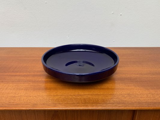 Mid-Century West German Dark Blue Pottery Bowl, 1960s-UAH-1417524