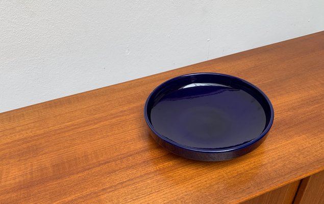 Mid-Century West German Dark Blue Pottery Bowl, 1960s-UAH-1417524