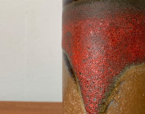 Mid-Century West German Pottery Fat Lava Vase, 1960s-UAH-1436288