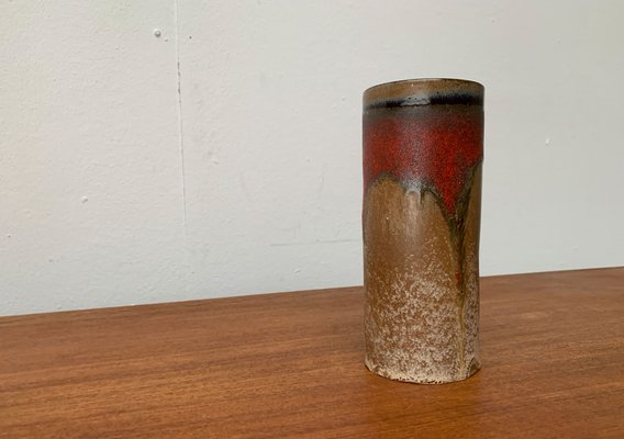 Mid-Century West German Pottery Fat Lava Vase, 1960s-UAH-1436288