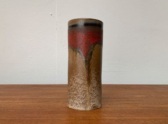 Mid-Century West German Pottery Fat Lava Vase, 1960s-UAH-1436288