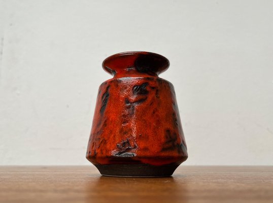 Mid-Century West German Pottery WGP Fat Lava Vase by Ilkra Edelkeramik, 1960s-UAH-1743169