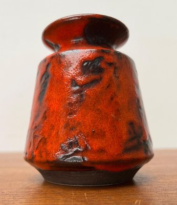 Mid-Century West German Pottery WGP Fat Lava Vase by Ilkra Edelkeramik, 1960s-UAH-1743169