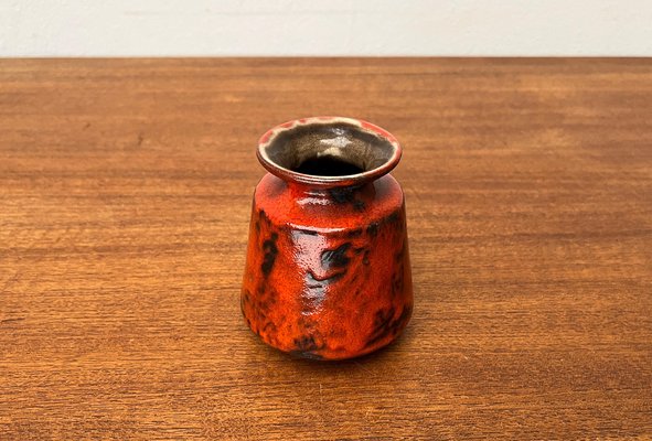 Mid-Century West German Pottery WGP Fat Lava Vase by Ilkra Edelkeramik, 1960s-UAH-1743169