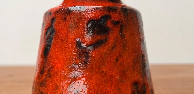 Mid-Century West German Pottery WGP Fat Lava Vase by Ilkra Edelkeramik, 1960s-UAH-1743169