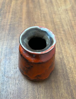 Mid-Century West German Pottery WGP Fat Lava Vase by Ilkra Edelkeramik, 1960s-UAH-1743169