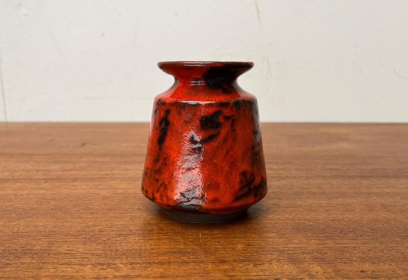 Mid-Century West German Pottery WGP Fat Lava Vase by Ilkra Edelkeramik, 1960s-UAH-1743169