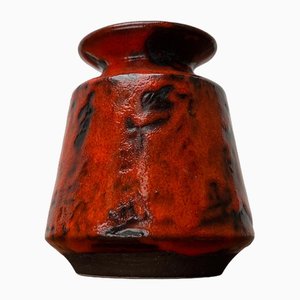 Mid-Century West German Pottery WGP Fat Lava Vase by Ilkra Edelkeramik, 1960s-UAH-1743169