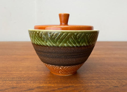 Mid-Century West German Pottery WGP Jar Bowl with Lid from Dümler & Breiden, 1960s