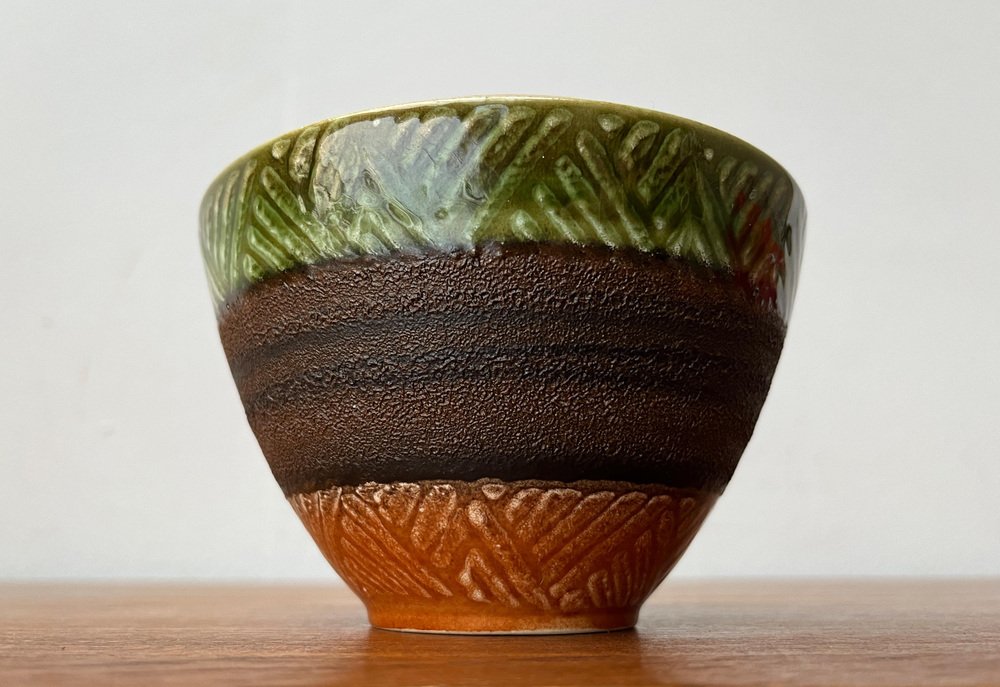 Mid-Century West German Pottery WGP Jar Bowl with Lid from Dümler & Breiden, 1960s