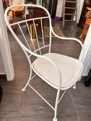 Mid-Century White Armchair, 1950-SEI-1348838