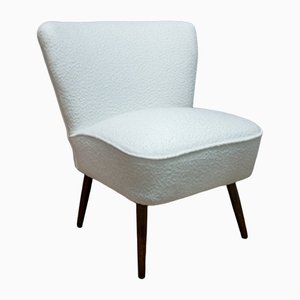 Mid-Century White Boucle Club Chair-BXB-1170242