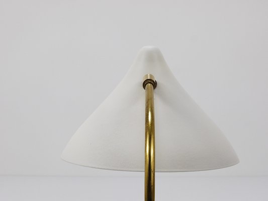 Mid-Century White Brass Table Lamp attributed to Karl-Heinz Kinsky for Cosack, 1950s-MWV-1742063