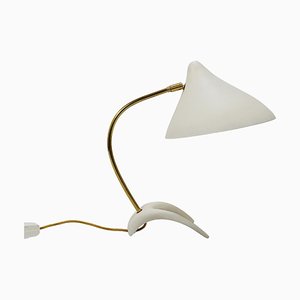 Mid-Century White Brass Table Lamp attributed to Karl-Heinz Kinsky for Cosack, 1950s-MWV-1742063