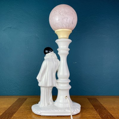 Mid-Century White Ceramic Perriot Table Lamp, 1960s-WQC-1065561