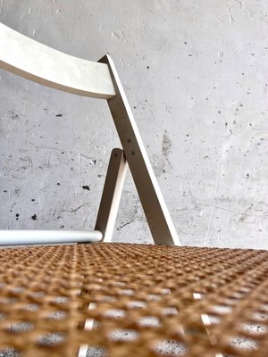 Mid-Century White Folding Dining Chair, Italy, 1970s-PDG-1999436