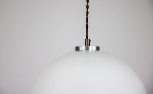 Mid-Century White Glass Pendant Lamp-HGJ-1187975