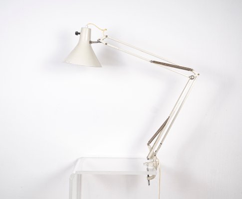 Mid-Century White L-1 Model D Table Lamp from Luxo-VLO-799843